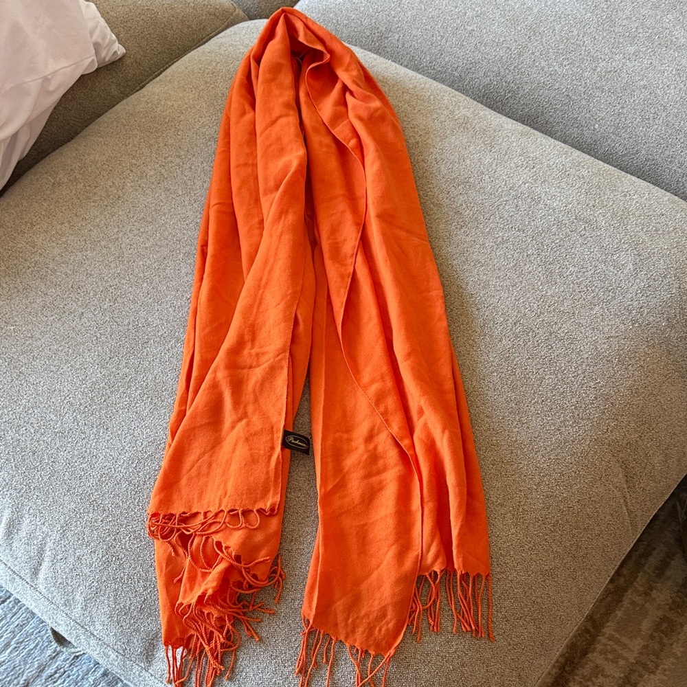 Pashmina Bold Orange Wrap